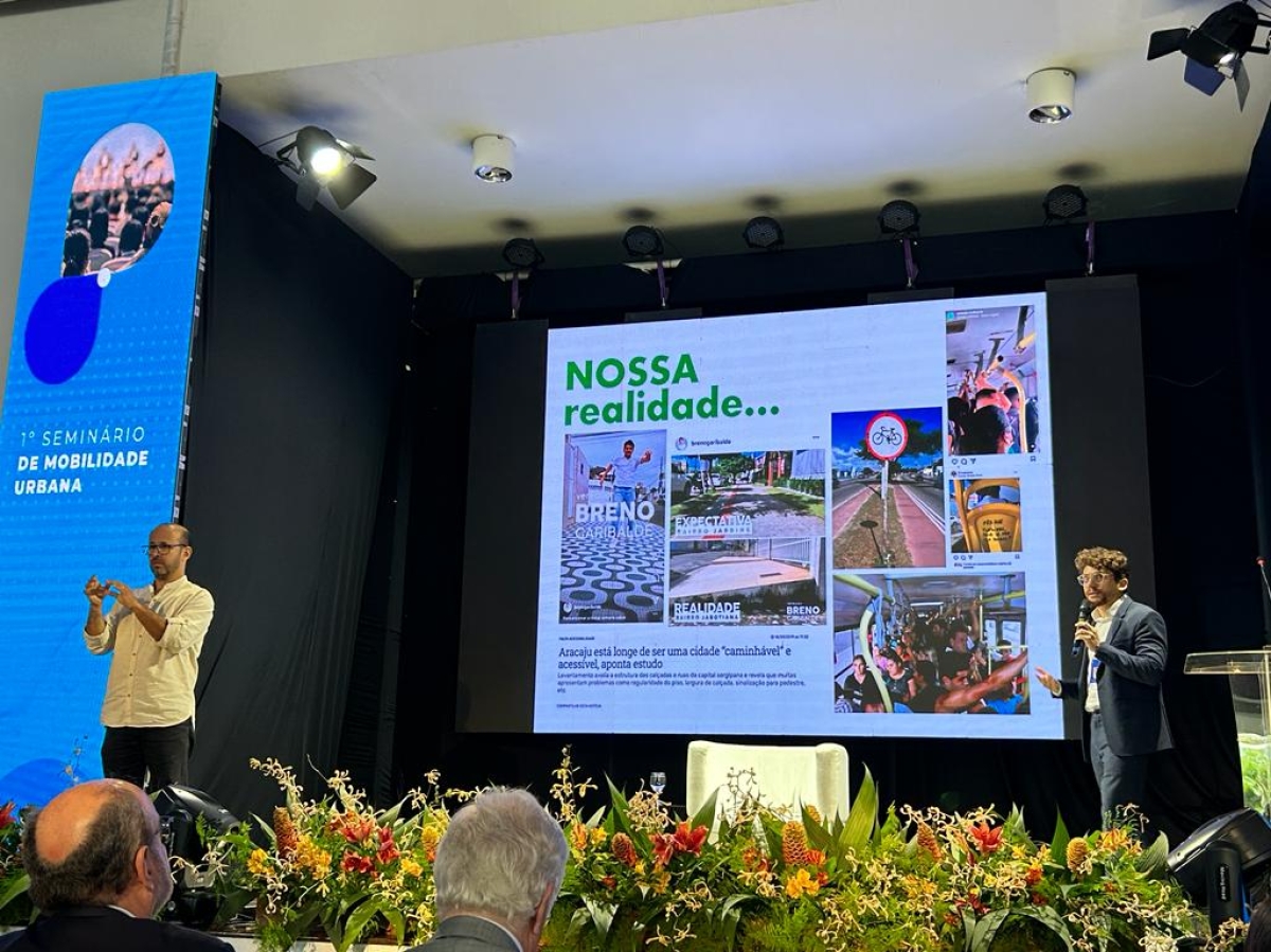 Em seminário, Breno Garibalde fala sobre os impactos da expansão urbana no transporte público - Foto: Camila Ramos Em seminário, Breno Garibalde fala sobre os impactos da expansão urbana no transporte público - Foto: Camila Ramos