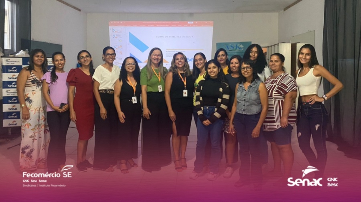 Unidade do Senac de Tobias Barreto inicia cursos de Estilista de Moda em parceria com a Prefeitura de Itabaianinha - Imagem: Senac/SE