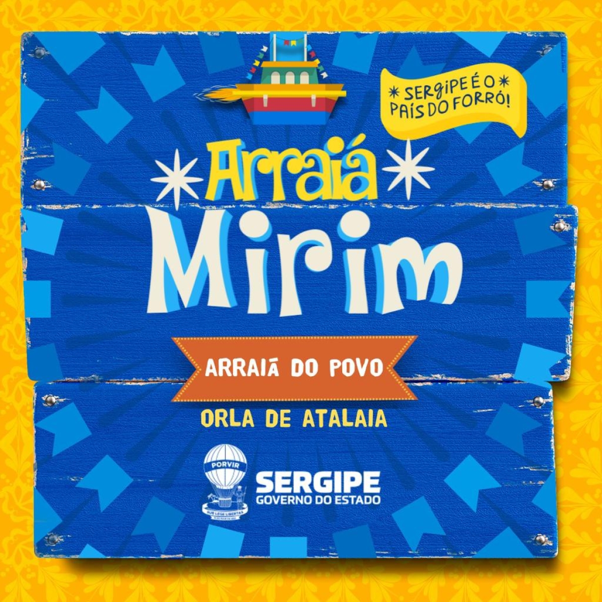 Arraiá Mirim 2023 promove diversão e cultura para as crianças nas festividades Juninas de Sergipe - Arte: Ascom | Funcap