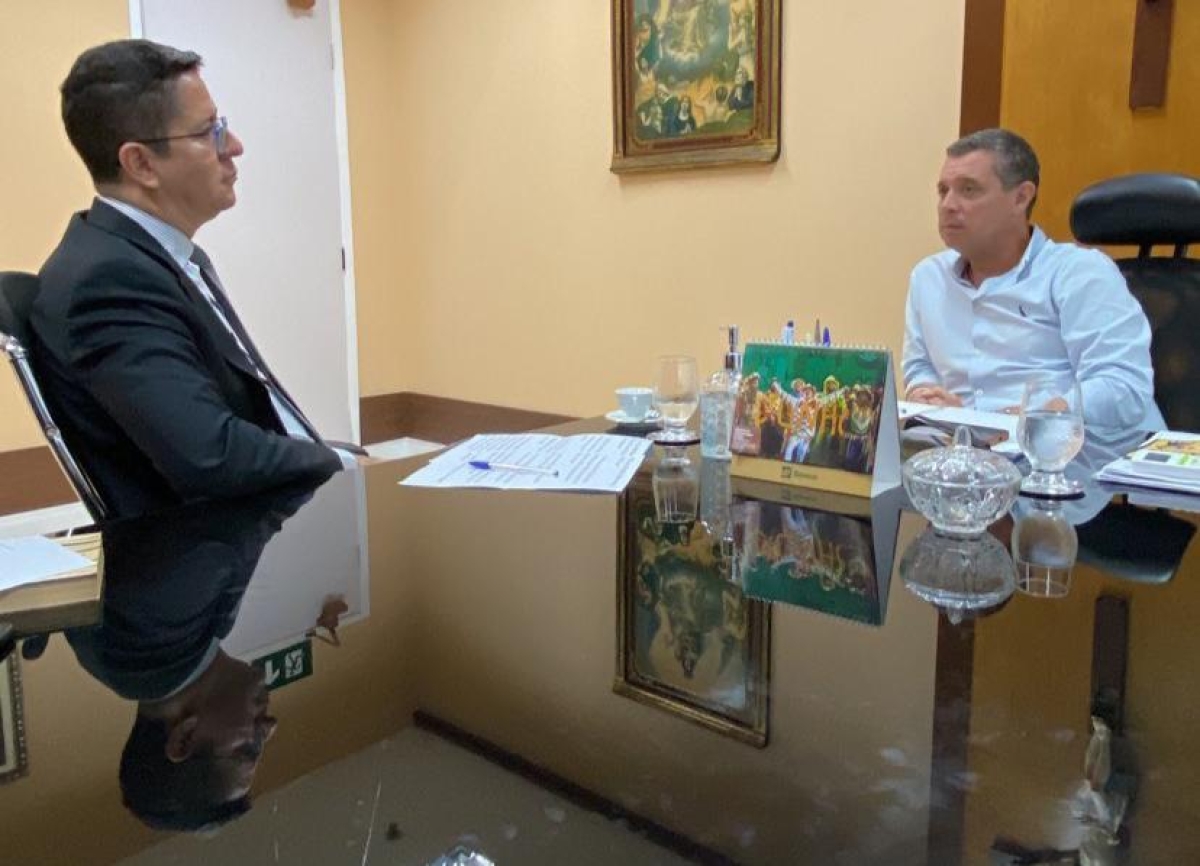 Governador recebe Ricardo Marques e confirma doação de terreno para creche e escola no 18 do Forte - Foto: Assessoria Ricardo Marques