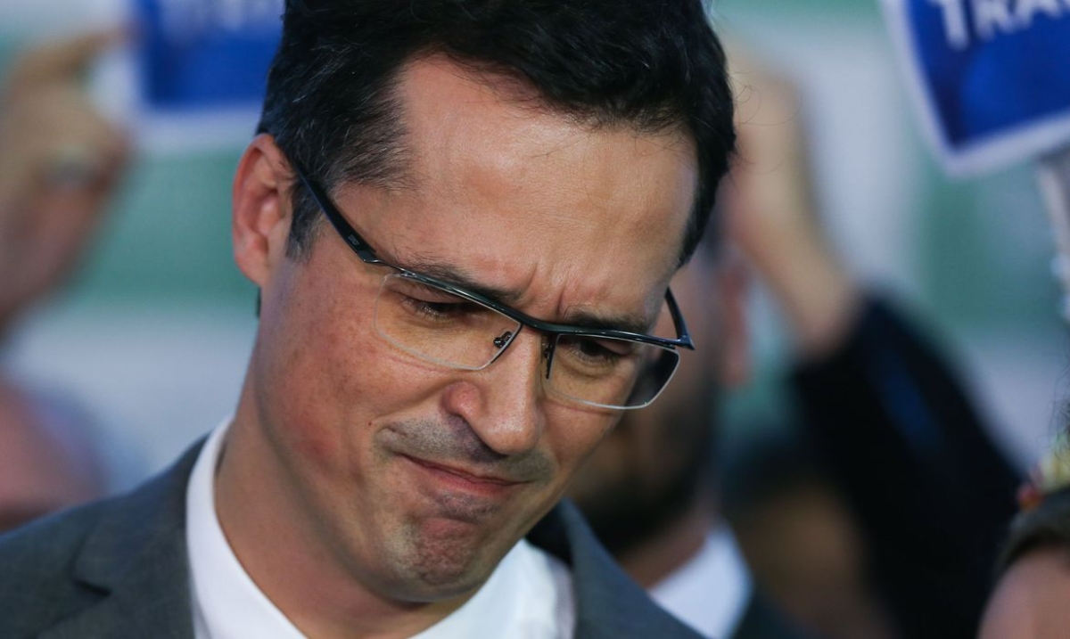 Brasília (DF), 17/05/2023 - Ex-Deputado cassado, Deltan Dallagnol, durante pronunciamento no salão verde da Câmara - Foto: Lula Marques | Agência Brasil