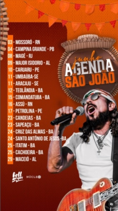 Agenda São João - Bell Marques - Imagem: Divulgação