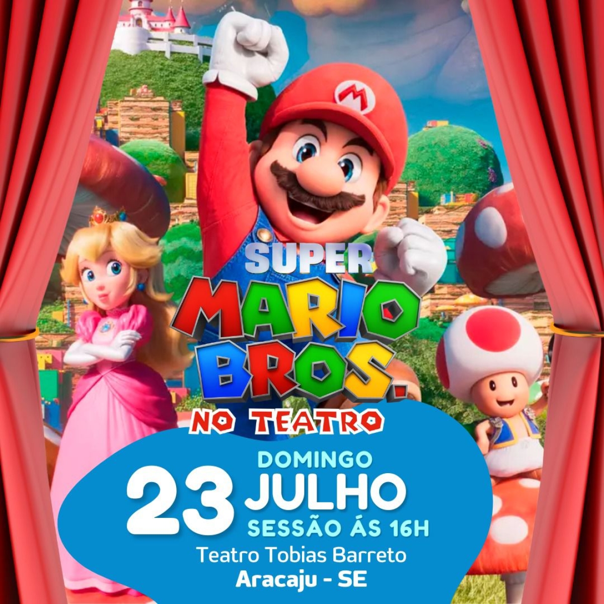 Show do Super Mario Bros acontece em Aracaju - Imagem: Divulgação