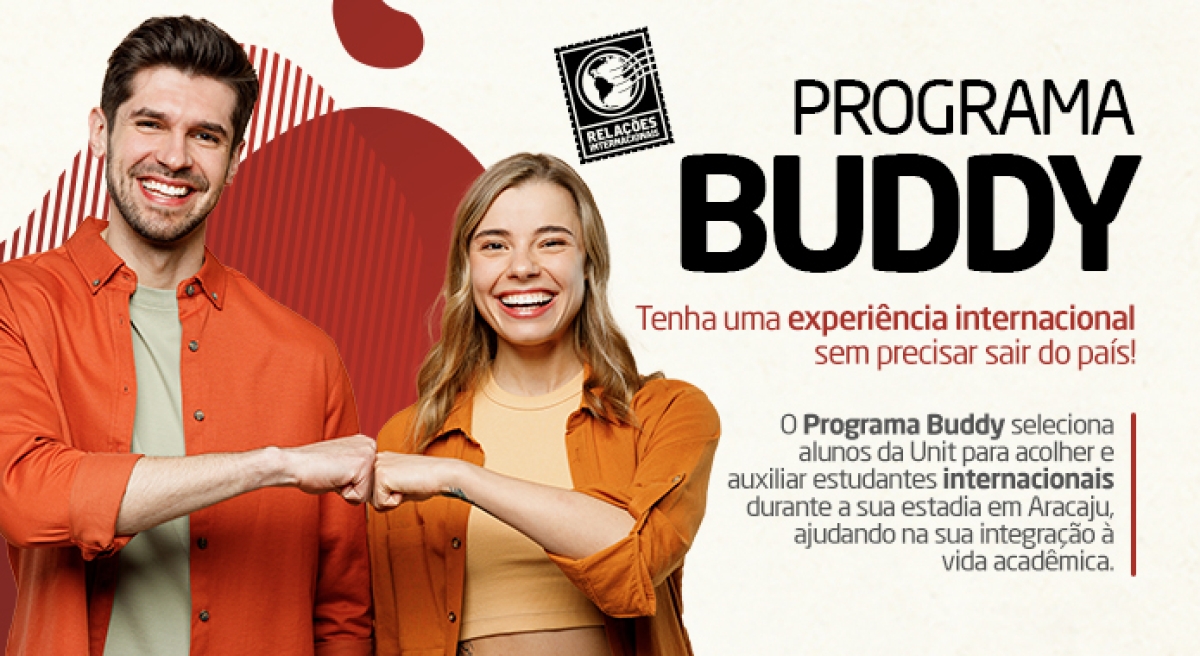 Buddy é um programa de acolhimento que visa auxiliar o aluno internacional durante sua transição e adaptação à mobilidade acadêmica - Imagem: Divulgação
