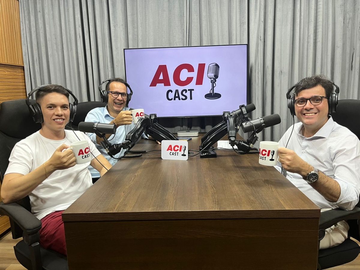 Gravação do primeiro episódio do ACI Cast - Foto: Assessoria de Imprensa