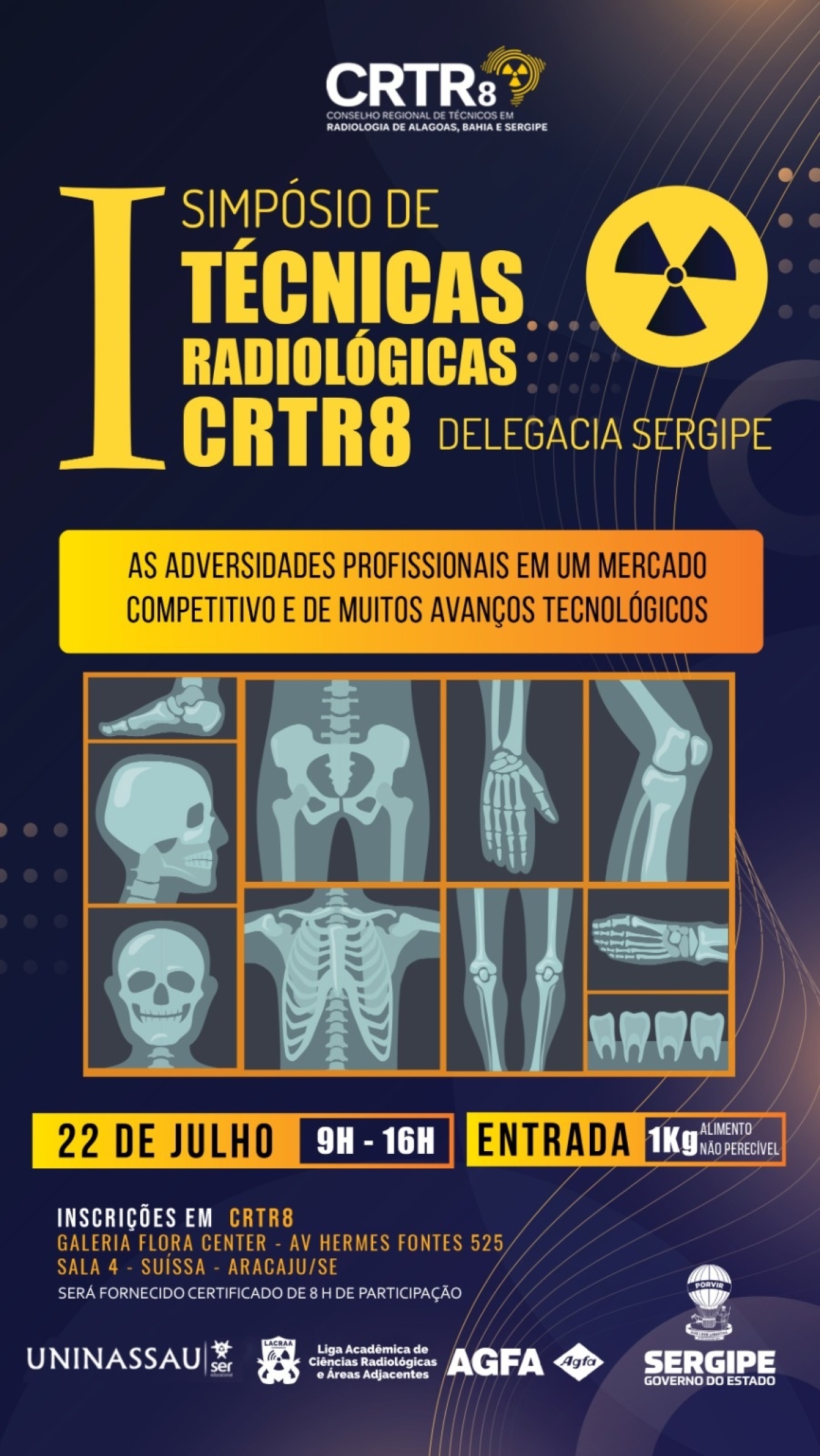 I Simpósio de Técnicas Radiológicas CRTR8- Imagem: Divulgação I Simpósio de Técnicas Radiológicas CRTR8- Imagem: Divulgação