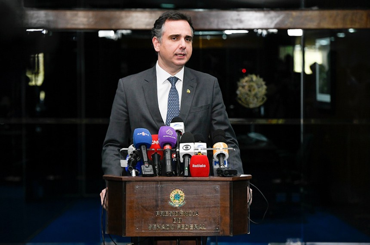 Em entrevista nesta quinta, presidente do Senado considerou fala do ministro do STF como "inadequada e infeliz" - Foto: Jefferson Rudy | Agência Senado Em entrevista nesta quinta, presidente do Senado considerou fala do ministro do STF como "inadequada e infeliz" - Foto: Jefferson Rudy | Agência Senado