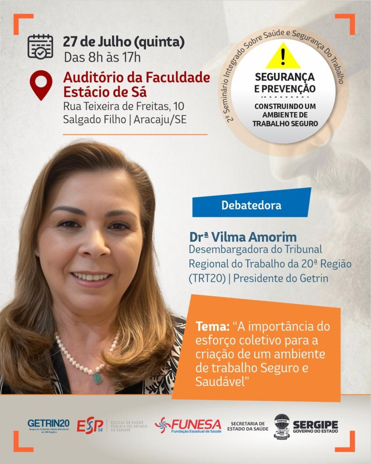 Seminário Segurança e Prevenção: Construindo um Ambiente de Trabalho Seguro - Imagem: Divulgação