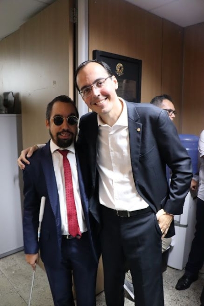 Ex-vereador Lucas Aribé e deputado estadual Georgeo Passos - Foto: Assessoria Georgeo Passos Ex-vereador Lucas Aribé e deputado estadual Georgeo Passos - Foto: Assessoria Georgeo Passos