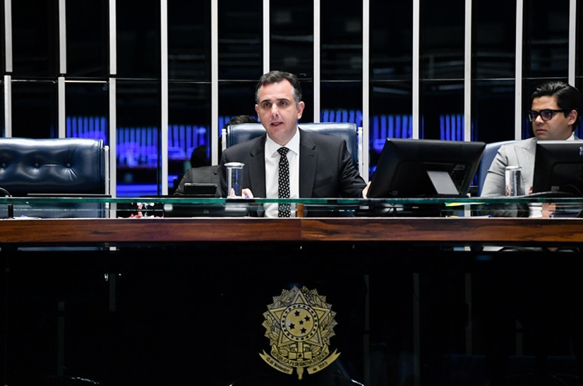 Pacheco comentou ainda o julgamento do STF sobre a descriminalização do porte de drogas - Foto: Jefferson Rudy | Agência Senado Pacheco comentou ainda o julgamento do STF sobre a descriminalização do porte de drogas - Foto: Jefferson Rudy | Agência Senado
