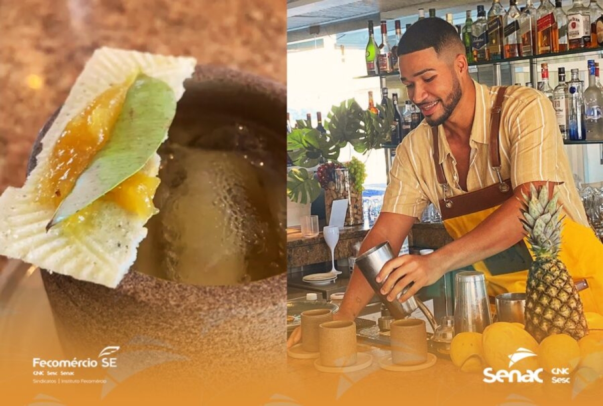 Sergipanidade: Egresso do Senac concorre ao Prêmio Gastronomia Preta com drink à base de mangaba - Foto: Senac/SE