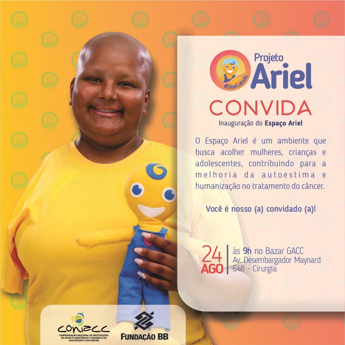 GACC/SE inaugura o "Espaço Ariel" nesta quinta-feira, 24/8. Você é nosso convidado!!! - Imagem: Divulgação