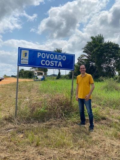 Georgeo Passos mostra que primeira obra anunciada por Fábio Mitidieri ainda não começou - Foto: Assessoria Georgeo Passos Georgeo Passos mostra que primeira obra anunciada por Fábio Mitidieri ainda não começou - Foto: Assessoria Georgeo Passos