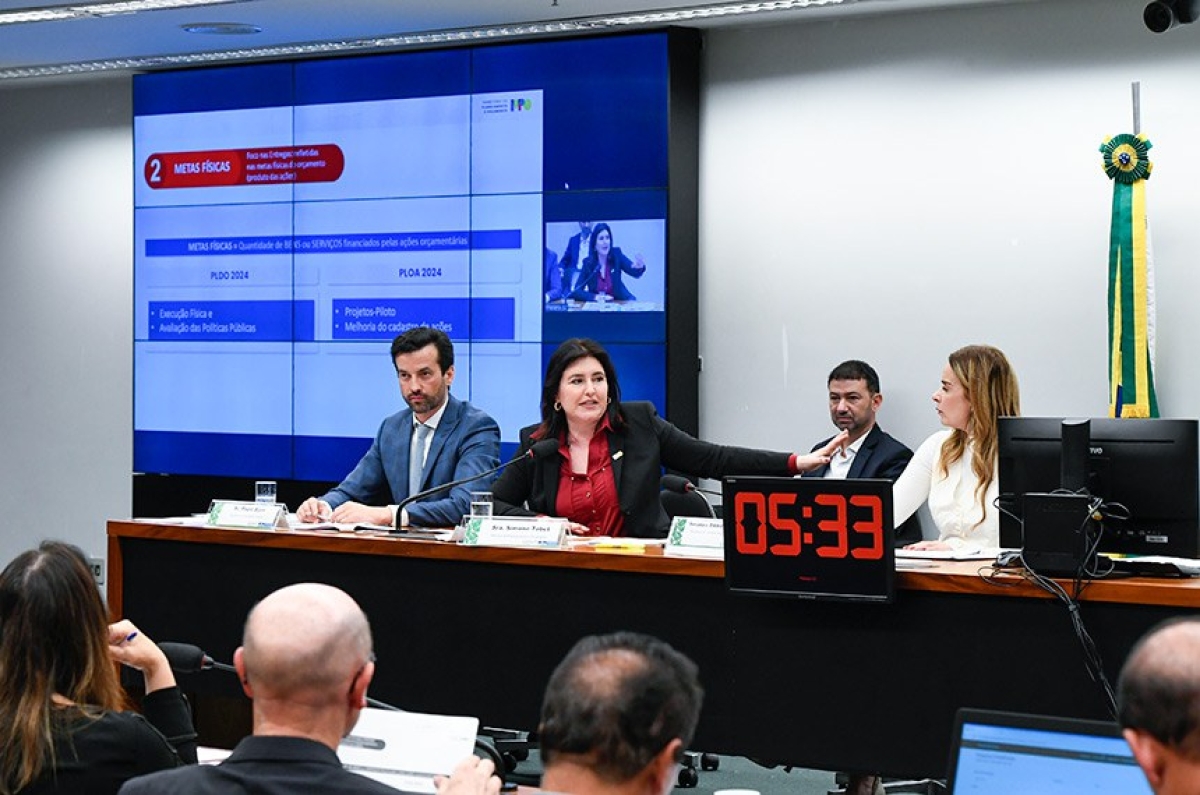 A ministra do Planejamento compareceu à CMO, que é presidida pela senadora Daniella Ribeiro (D) - Foto: Roque de Sá | Agência Senado