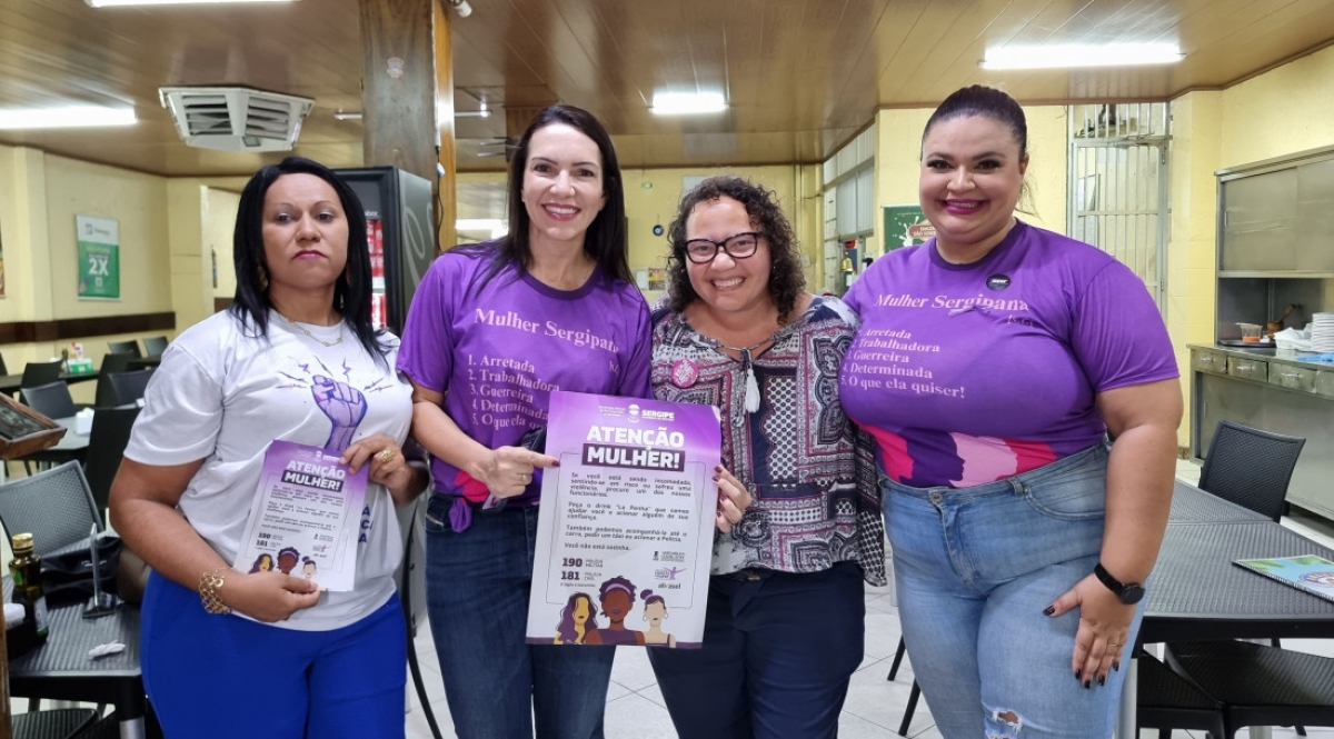 Governo de Sergipe lança Protocolo "Não se cale!" para acolhimento às mulheres em situação de risco em estabelecimentos de lazer - Foto: Ascom SPM