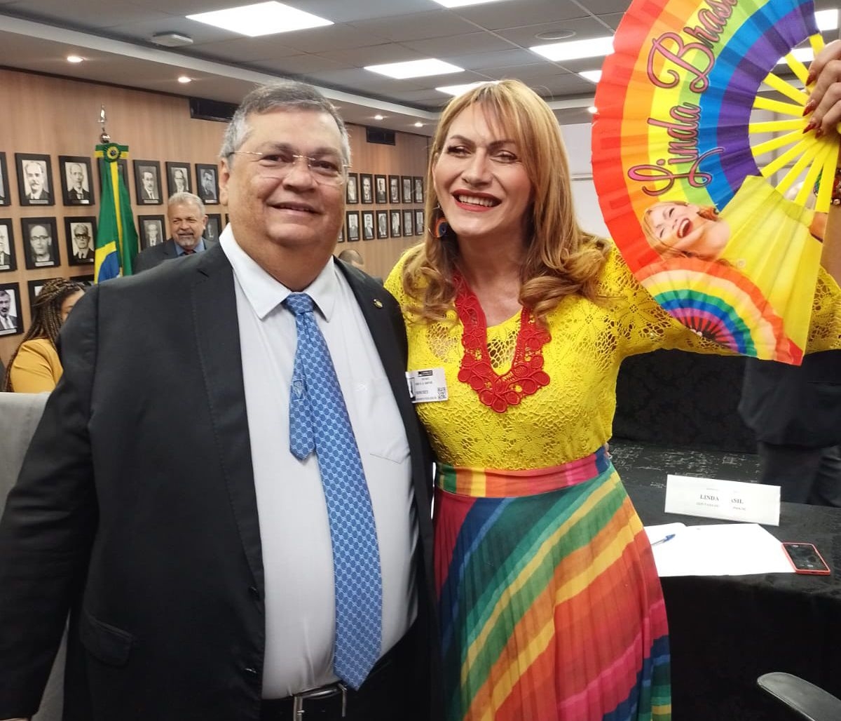 Em reunião com Flávio Dino, Linda Brasil cobra fortalecimento da rede de proteção das/dos defensoras/res de Direitos Humanos - Foto: Assessoria Linda Brasil