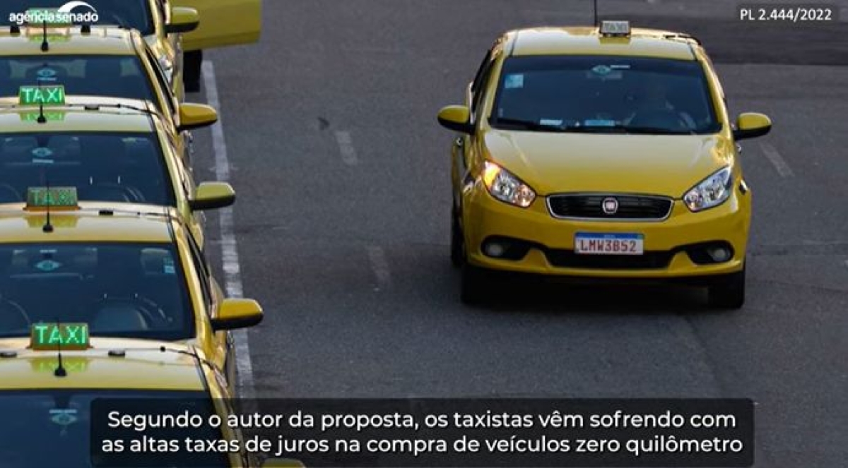 Taxistas poderão ter financiamento pelo Pronampe para renovar frota - Imagem: Reprodução | YouTube | Senado Federal