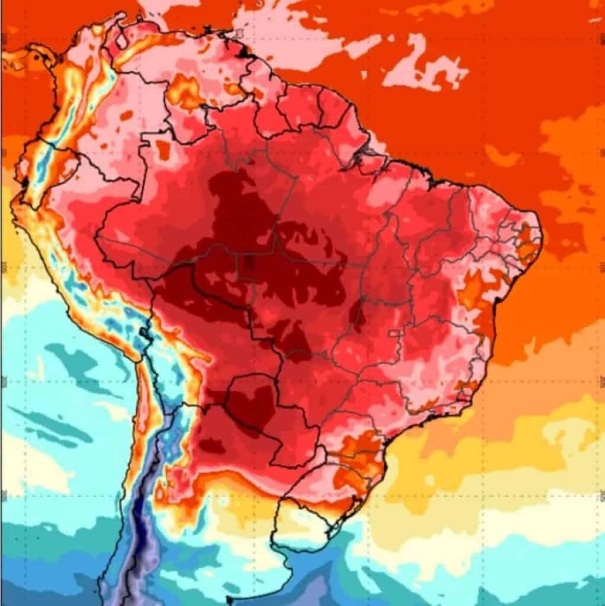 Calor extremo é um dos efeitos do fenômeno climático El Niño - Imagem: Inmet