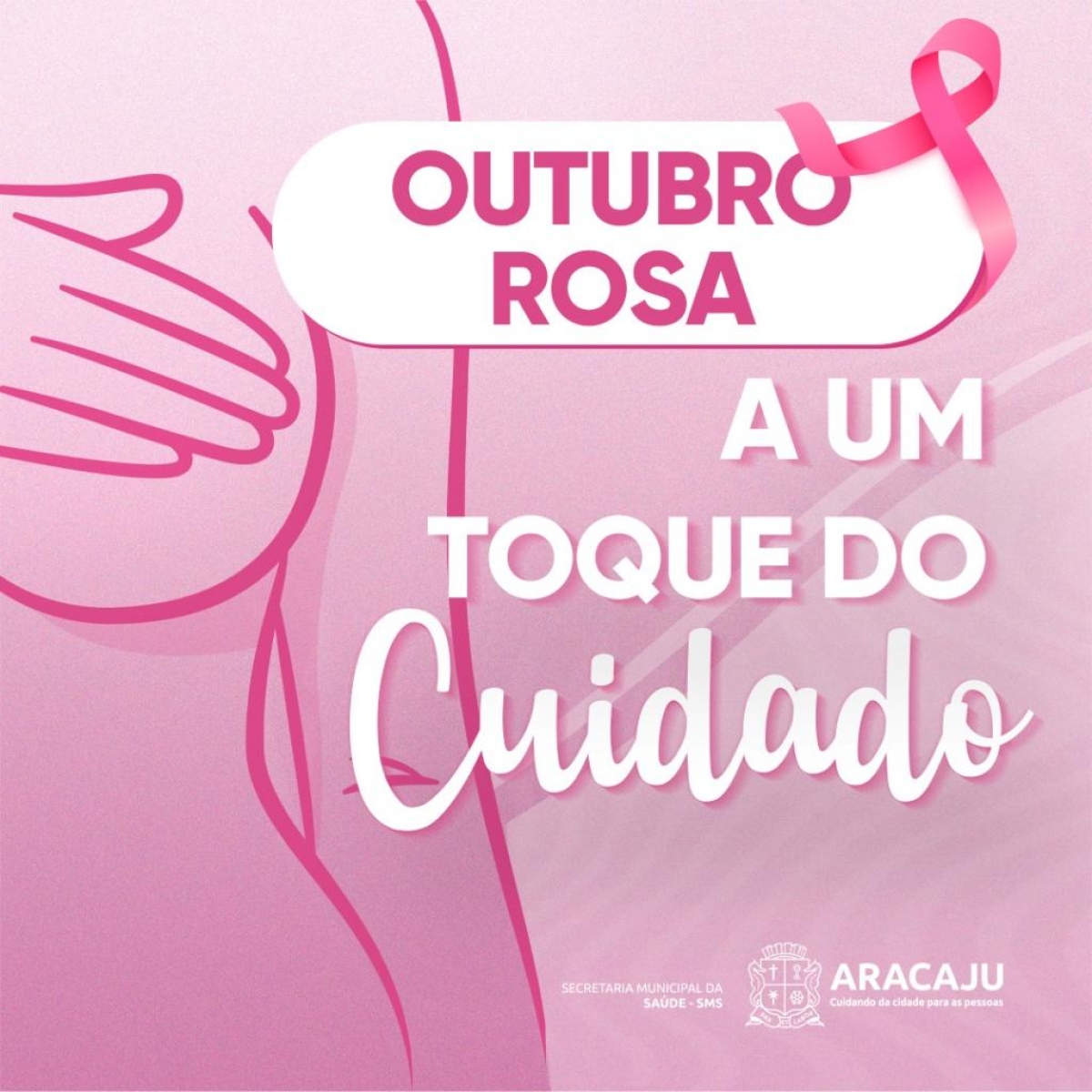 Outubro Rosa: Saúde de Aracaju inicia campanha de prevenção e diagnóstico precoce - Arte: Ascom SMS | Prefeitura de Aracaju