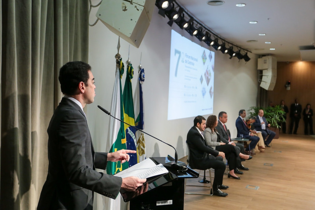 Autoridades abordam desenvolvimento sustentável na abertura do Fórum Nacional de Controle - Foto: TCU