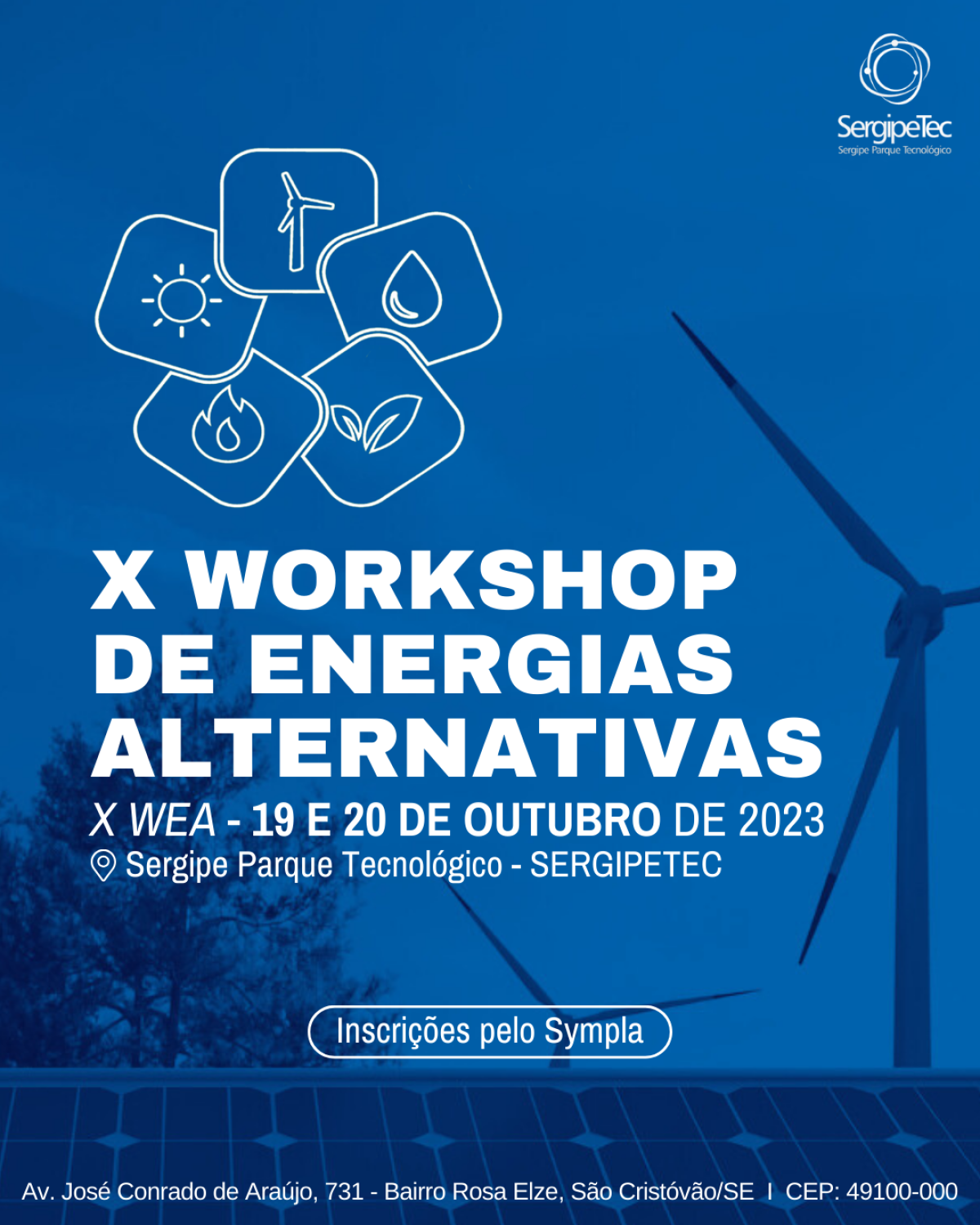 X Workshop de Energias Alternativas será realizado no SergipeTec - Imagem: Divulgação
