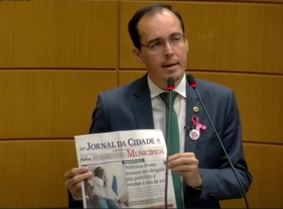 Georgeo Passos repudia retorno de professora com problemas de saúde à sala de aula - Foto: Joel Luiz | Agência de Notícias Alese