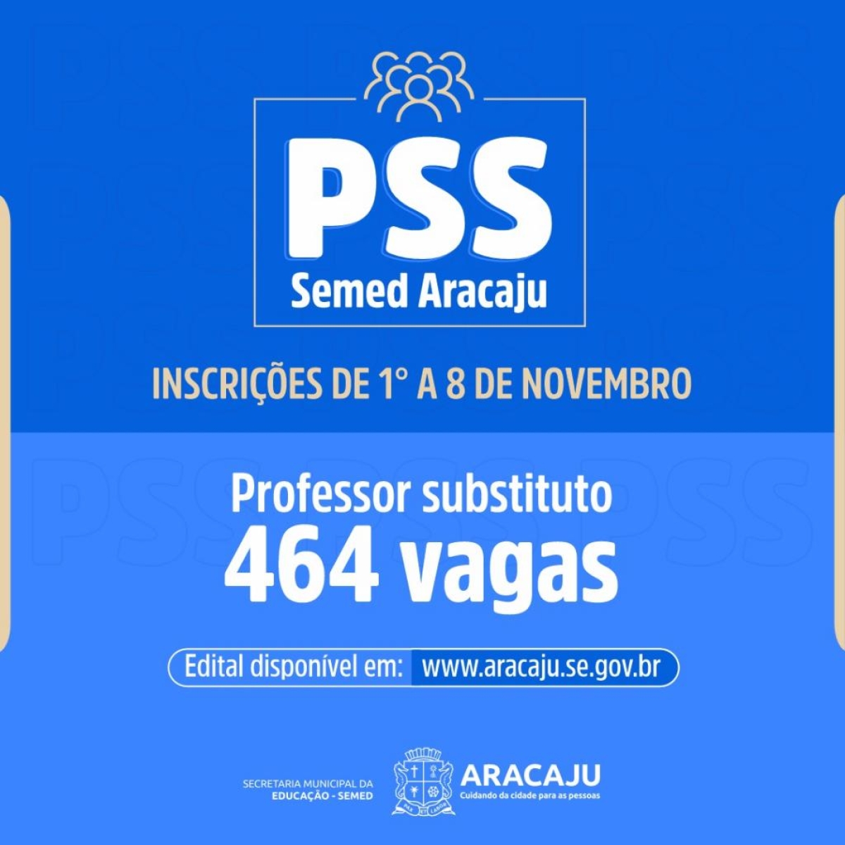 Prefeitura de Aracaju lança processo seletivo para professores substitutos - Imagem: Divulgação | Prefeitura de Aracaju