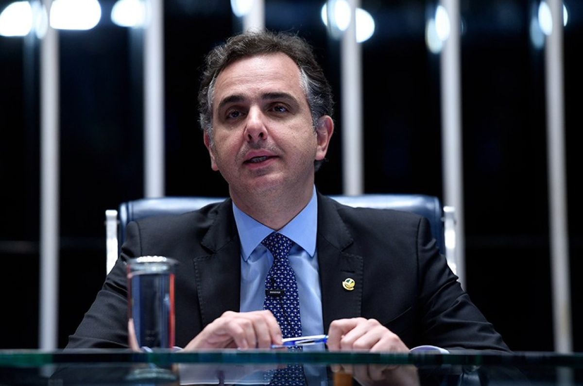 O presidente do Senado, Rodrigo Pacheco, comandou a sessão - Foto: 
Edilson Rodrigues | Agência Senado