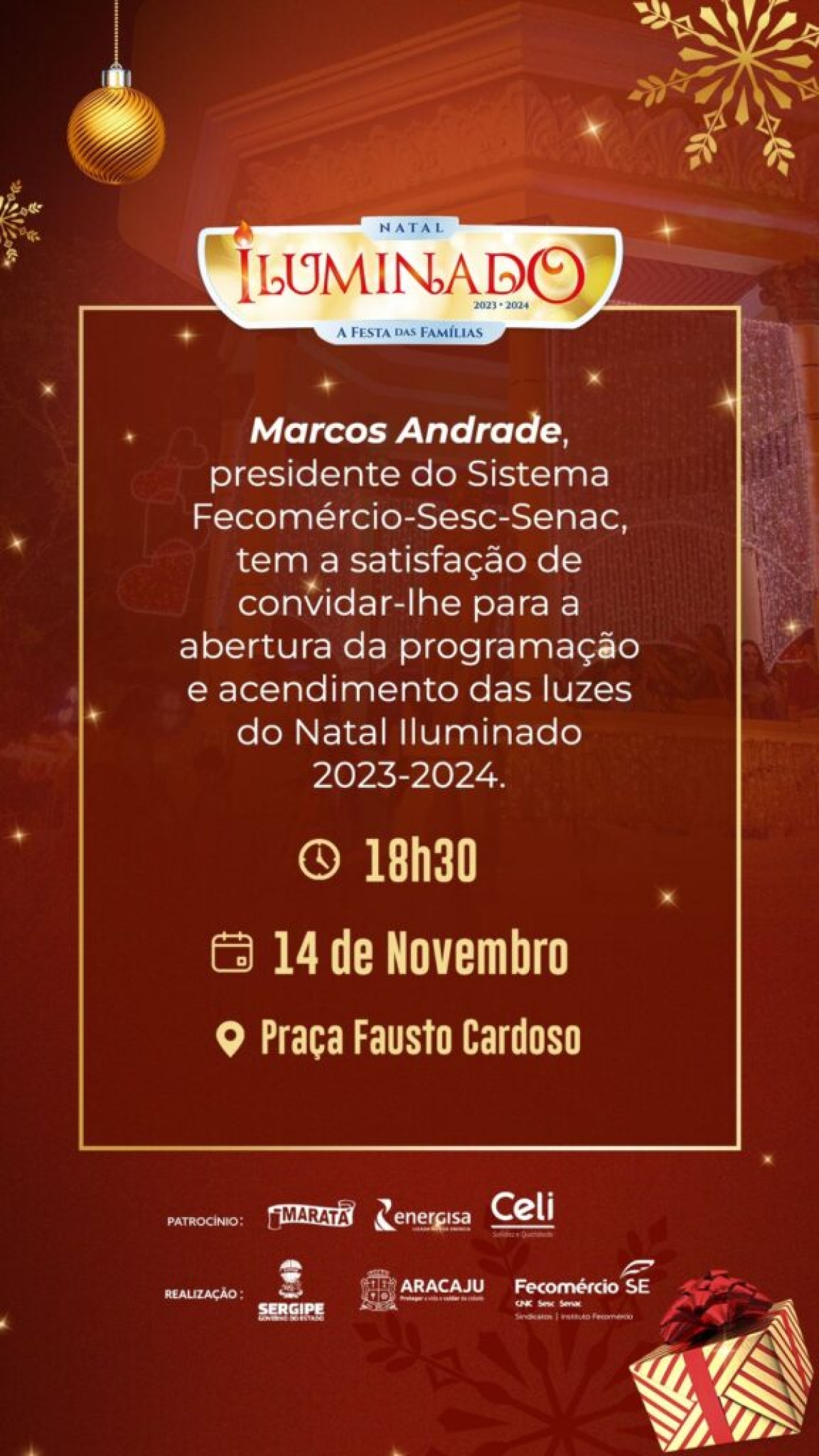 Fecomércio Convida: Natal Iluminado 2023-2024! - Imagem: Divulgação