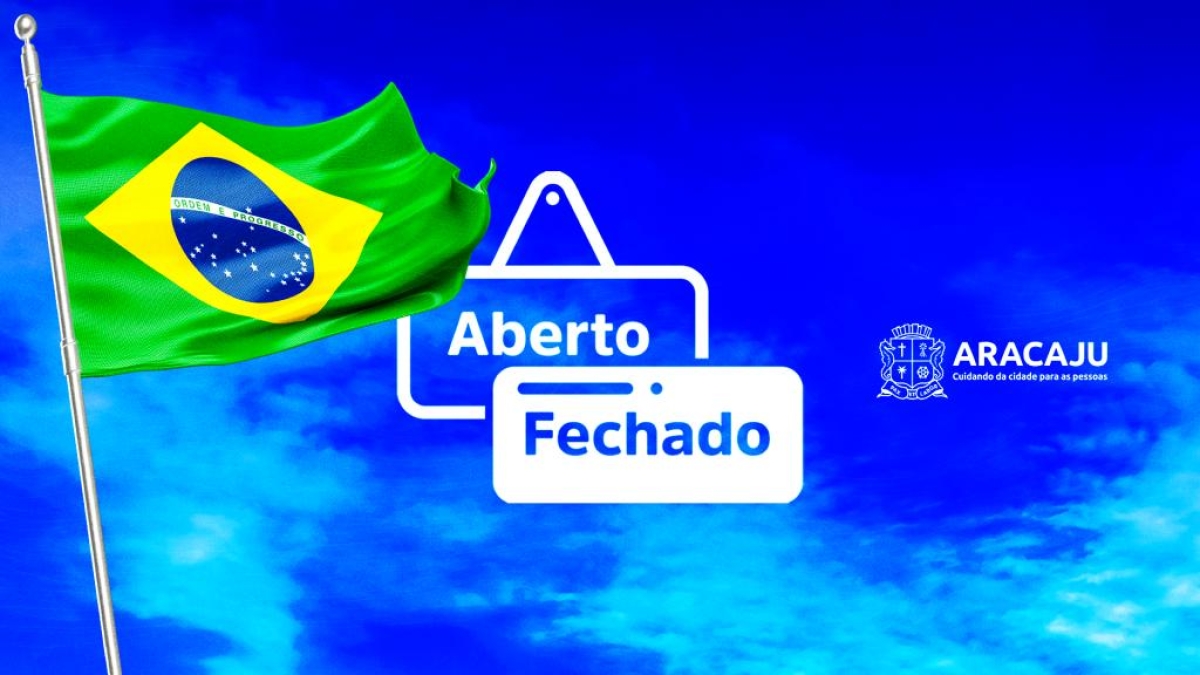 Confira o funcionamento dos serviços municipais no feriado de 15 de novembro - Arte: Secom | Prefeitura de Aracaju