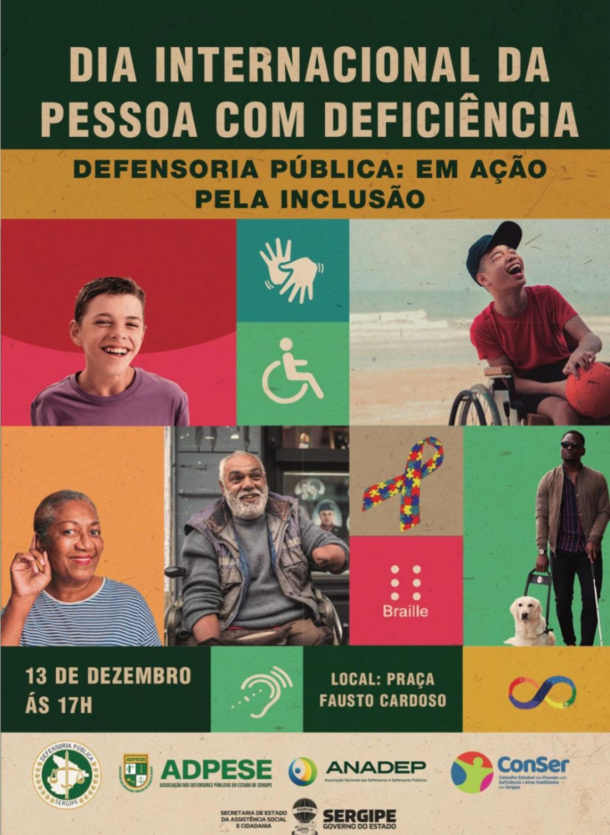 ADPESE e o Conser lançam a campanha "Defensoria Pública: em ação pela inclusão" - Imagem: Adpese