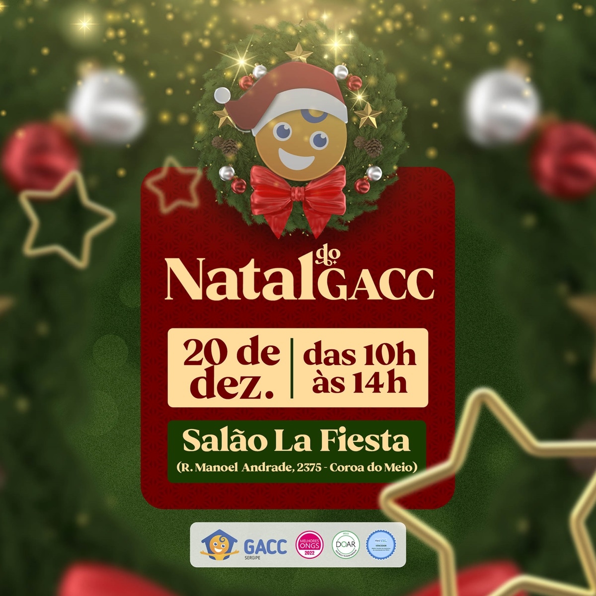 Natal do GACC - Imagem: Divulgação | GACC Sergipe