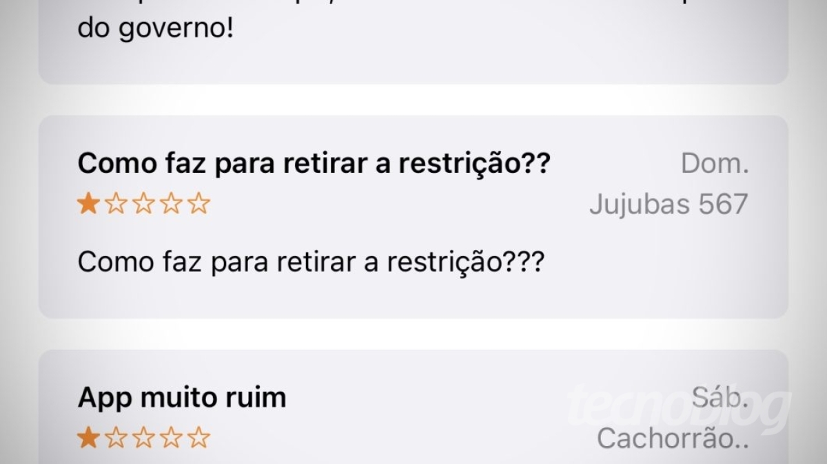 Dono de iPhone pede socorro na App Store - Imagem: Reprodução | Tecnoblog