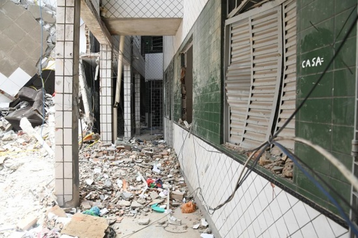 Imóvel que explodiu e desabou no bairro Santo Antônio - Foto: Ana Lícia Menezes | Prefeitura de Aracaju