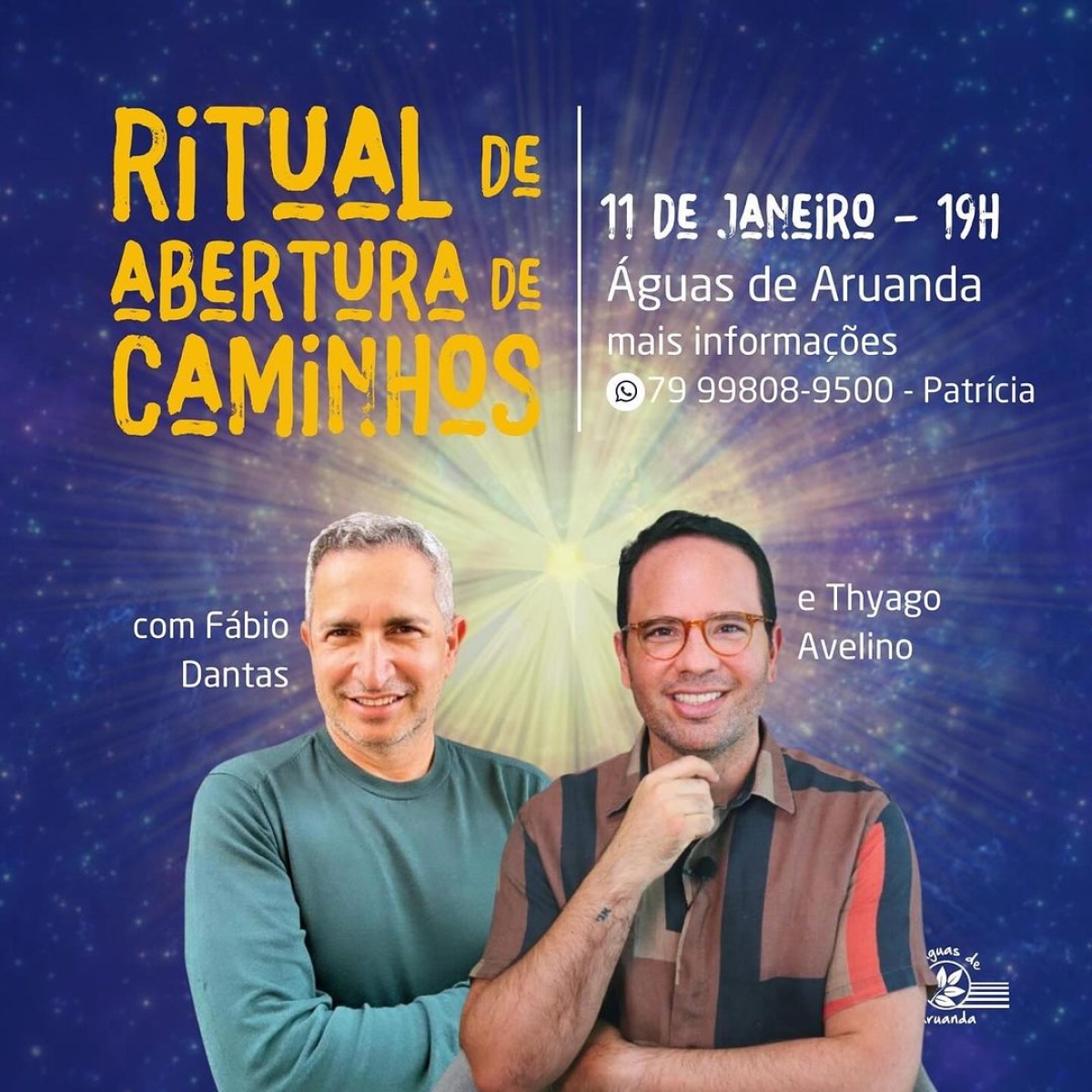Águas de Aruanda promoverá evento com rituais para abertura de caminhos - Imagem: Divulgação Águas de Aruanda promoverá evento com rituais para abertura de caminhos - Imagem: Divulgação