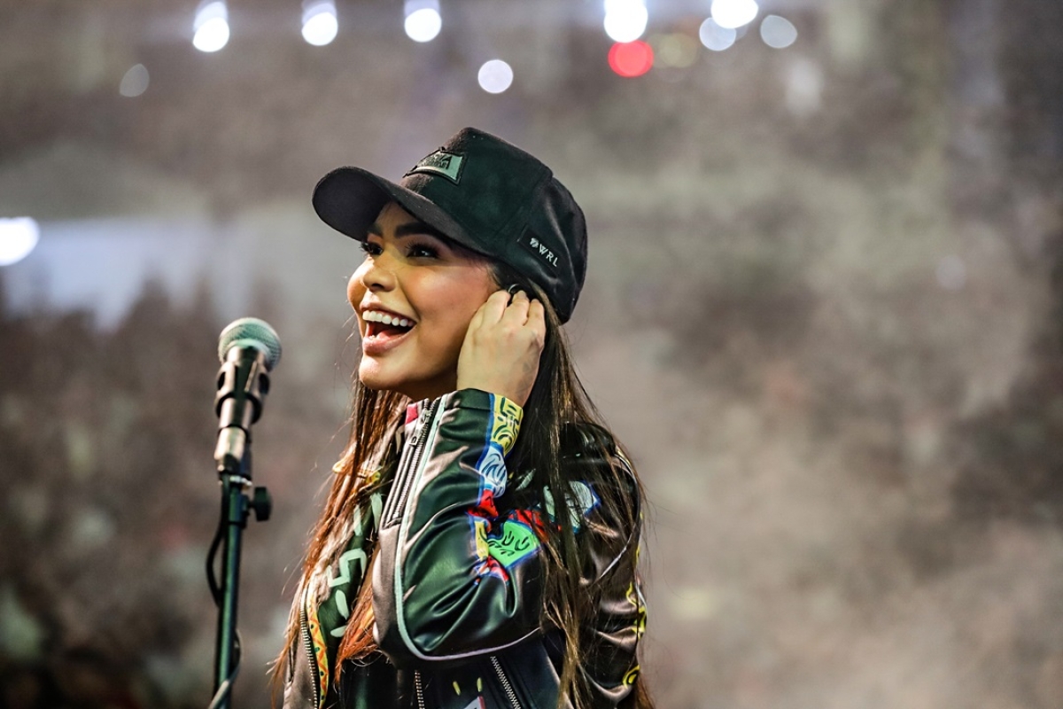 Vitoria Freitas durante Show no Acre - Foto: Divulgação