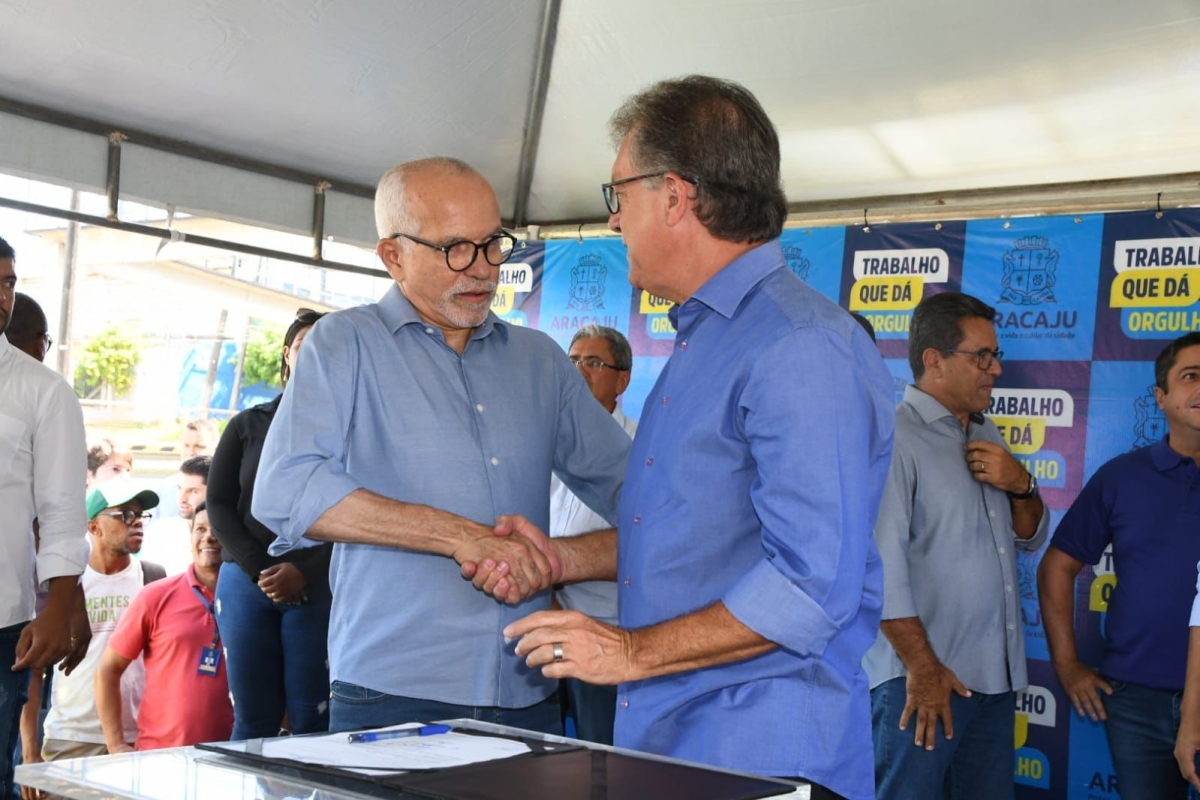 Prefeito Edvaldo Nogueira e senador Laércio Oliveira - Foto: Assessoria Laércio Oliveira