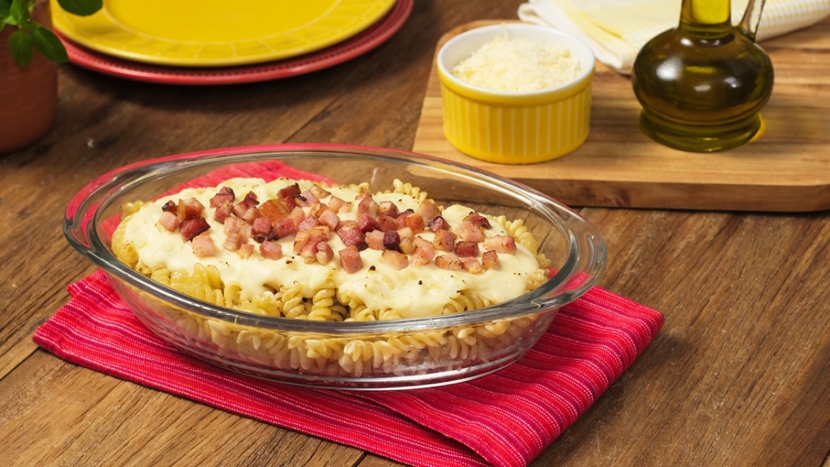 Receita de Macarrão Gratinado com Creme de Batatas Galo - Foto: Divulgação | Galo
