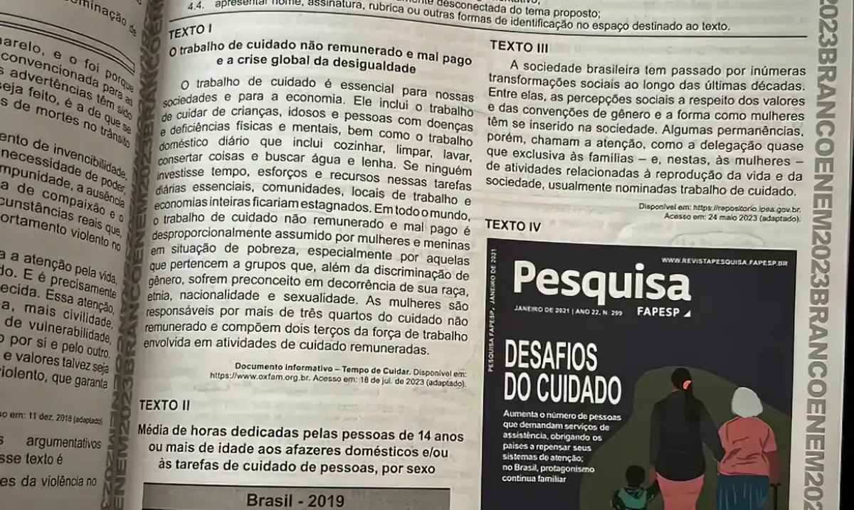 PF investiga vazamento da redação do Enem 2023 em redes sociais - Imagem: Inep | Divulgação