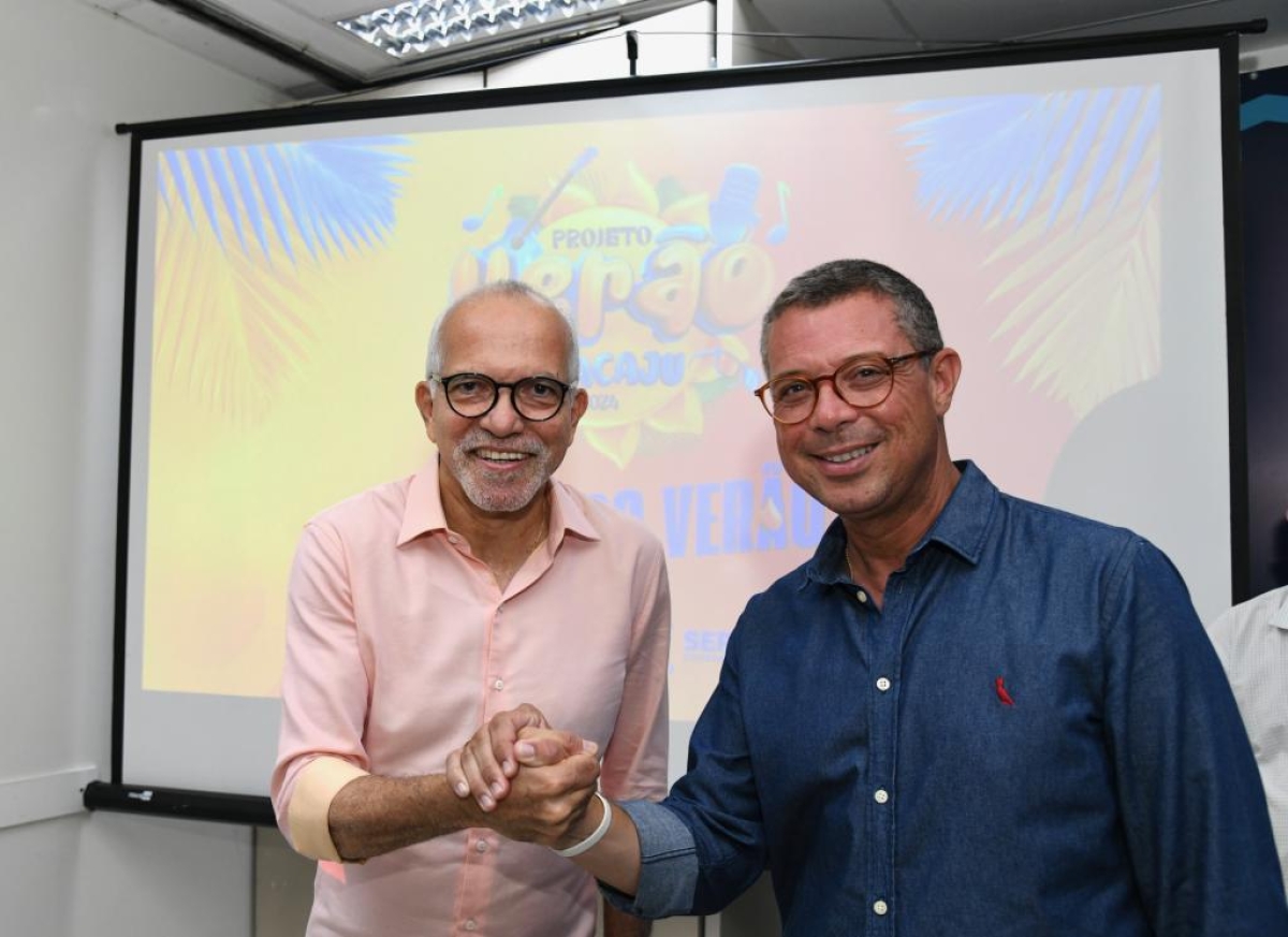 Prefeito Edvaldo e governador Fábio Mitidieri anunciam programação do Projeto Verão 2024 - Foto: Ana Lícia Menezes | Prefeitura de Aracaju