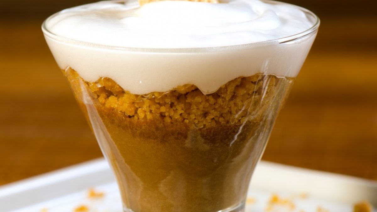 Crumble de Wafer de Laranja e Merengue - Foto: Divulgação | Marca Pilar Crumble de Wafer de Laranja e Merengue - Foto: Divulgação | Marca Pilar