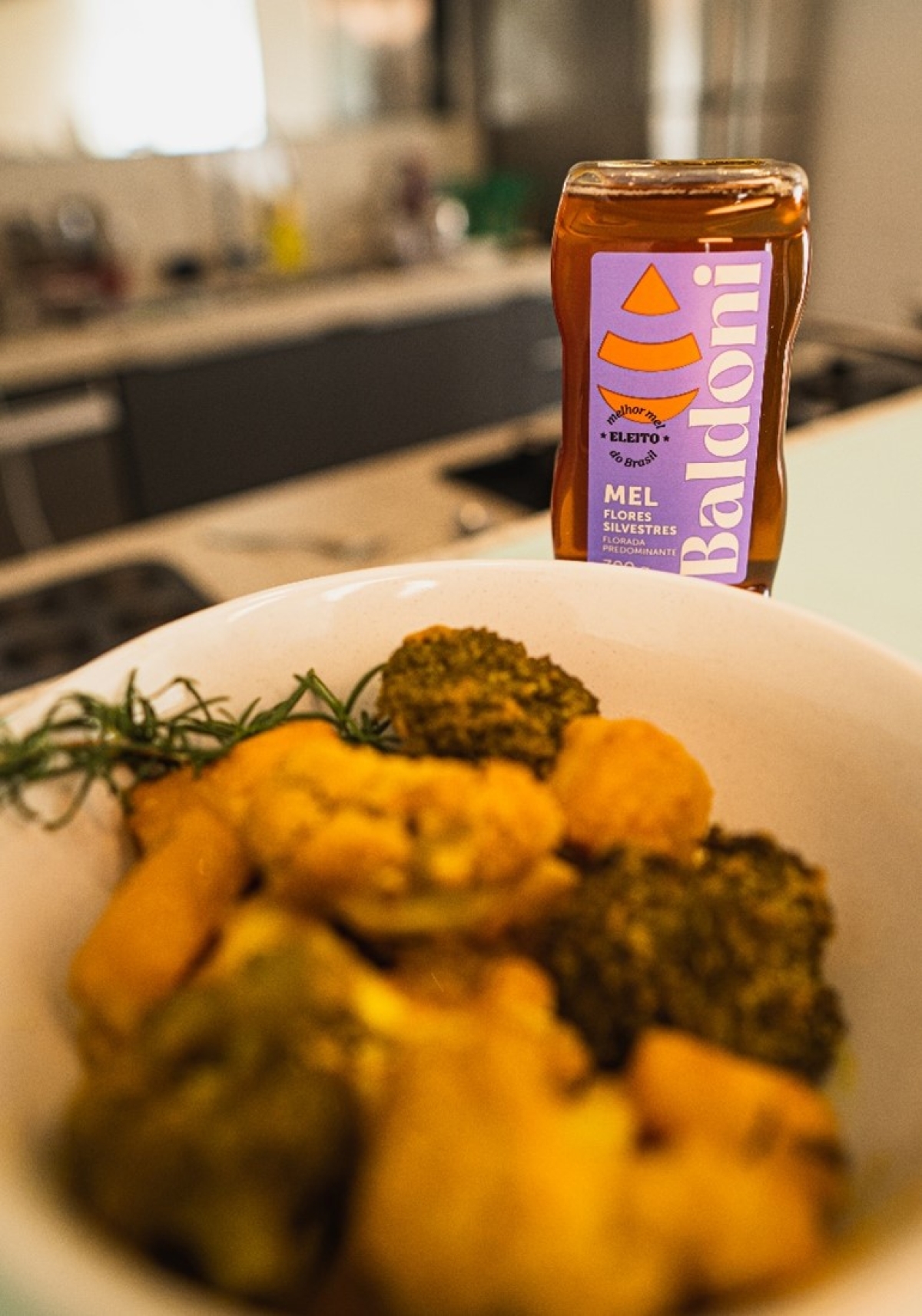 Legumes assados com mel, cúrcuma e alecrim - Foto: Divulgação | Baldoni Legumes assados com mel, cúrcuma e alecrim - Foto: Divulgação | Baldoni