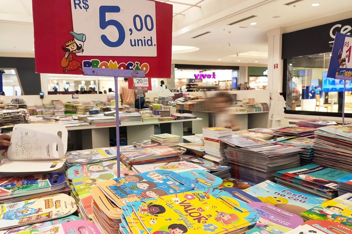 Feira de Livros Escariz tem exemplares a partir de R$5 - Foto: Arquivo Shopping Jardins