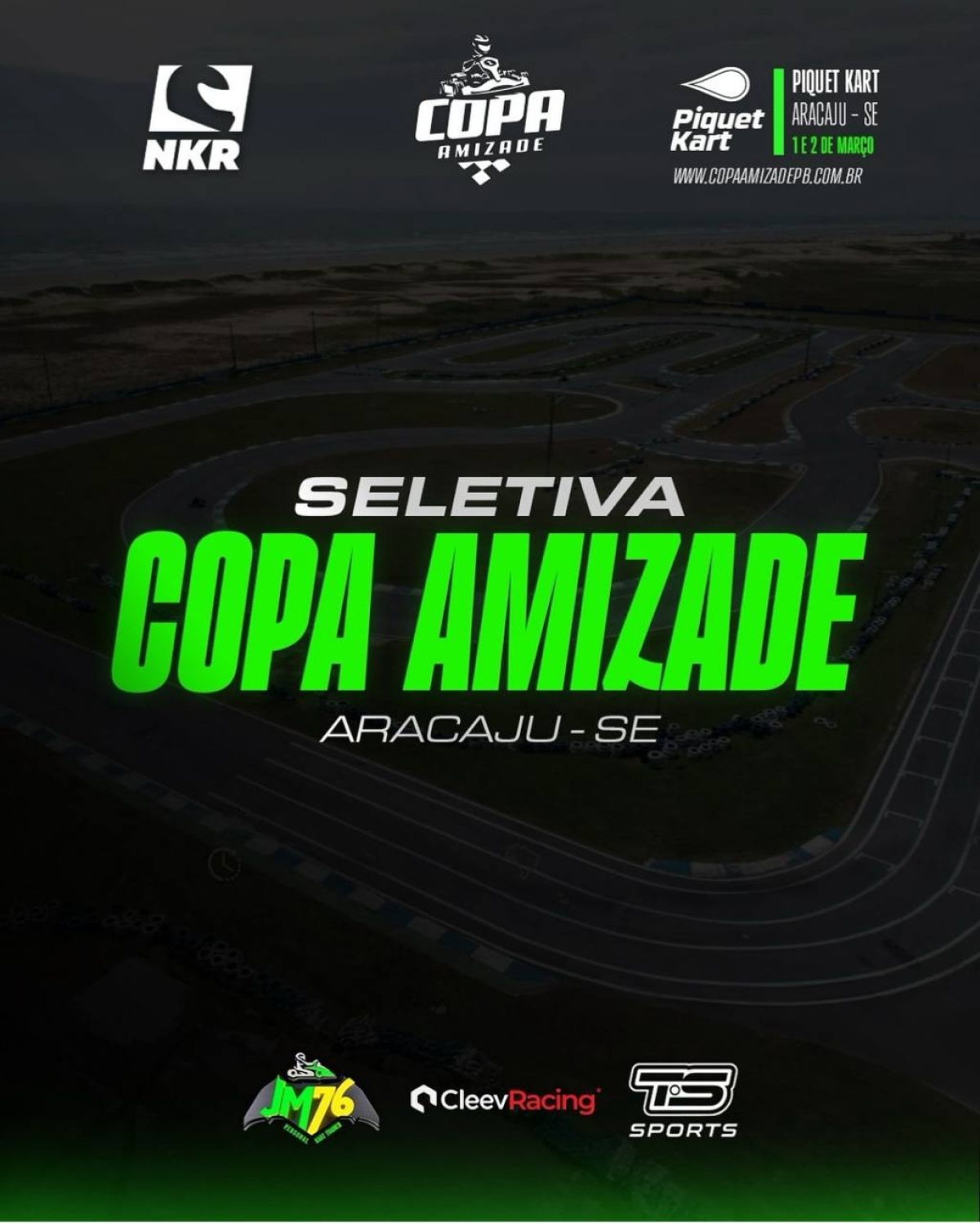 Seletiva da Copa Amizade de Kart acontece em Aracaju - Imagem: Divulgação