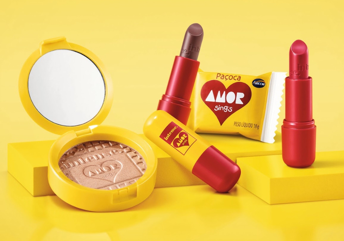 Collab entre a Intense, do Boticário, e a Paçoca Amor, da Arcor - Foto: Divulgação | O Boticário Collab entre a Intense, do Boticário, e a Paçoca Amor, da Arcor - Foto: Divulgação | O Boticário