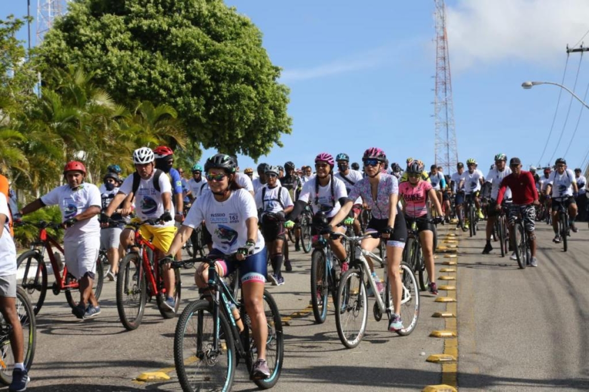 Tradicional Passeio Ciclístico da SMTT acontece em homenagem ao aniversário da cidade |Foto: Ascom SMTT | Prefeitura de Aracaju