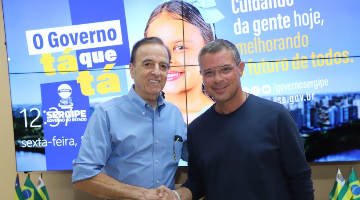 "Saúde não deve ser objeto de politização", diz governador ao receber diretor do Hospital de Amor, Henrique Prata - Foto: André Moreira | Governo de Sergipe