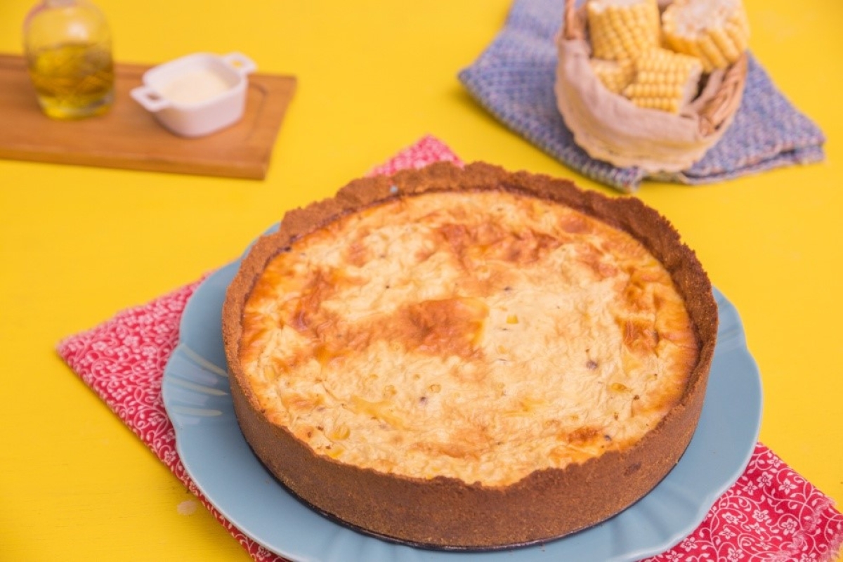 Torta de milho salgada - Foto: Marca Fortaleza | Divulgação Torta de milho salgada - Foto: Marca Fortaleza | Divulgação