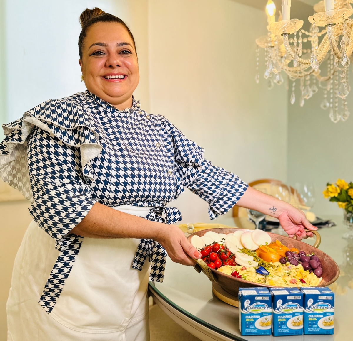 Chef Claudinha Ramos e Damare apresentam: Bacalhau com Natas para a Páscoa - Foto: Divulgação