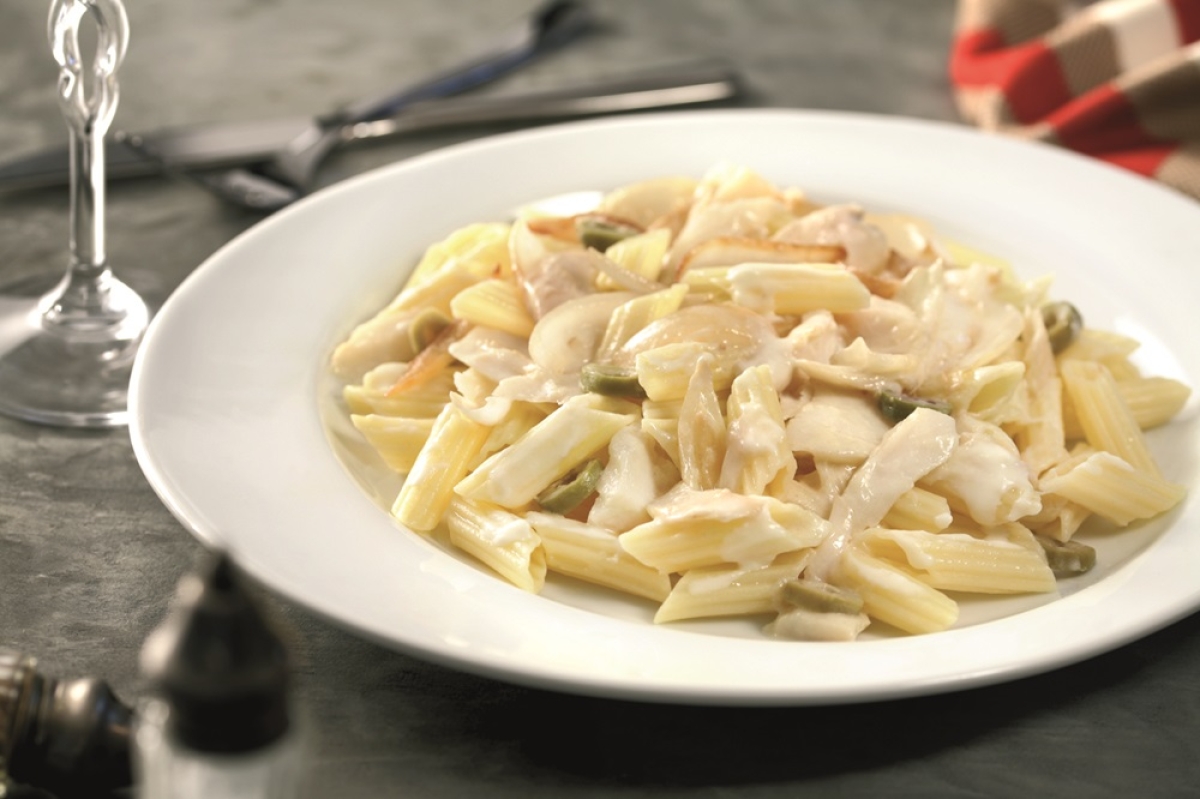 Penne com Bacalhau Desfiado - Foto: Marca Fortaleza | Divulgação